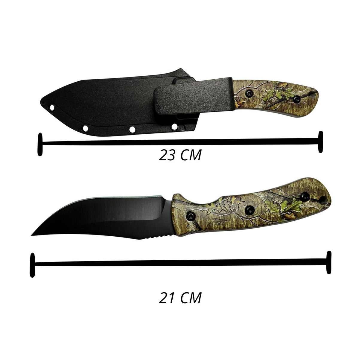 Cuchillo de supervivencia para camping con funda y clip para pantalón - foto 3