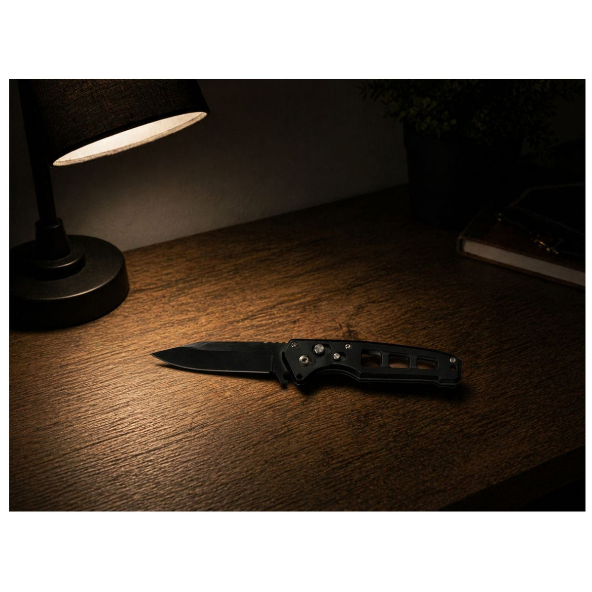 Navaja plegable EDC de 15 cm con mango antideslizante - foto 5