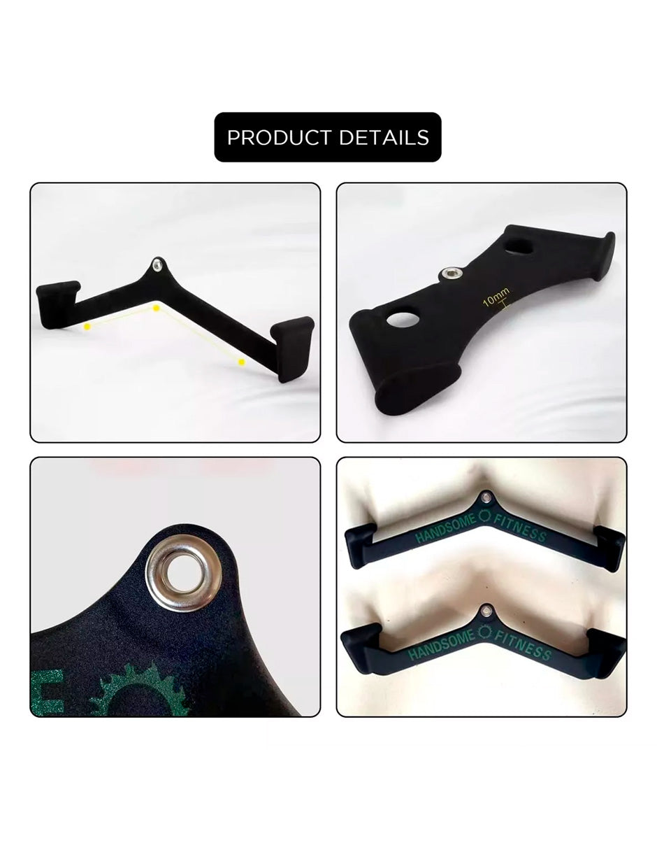Kit Agarres para Poleas Petukita Box Gym Para Ejercitar Espalda 8 Pzs