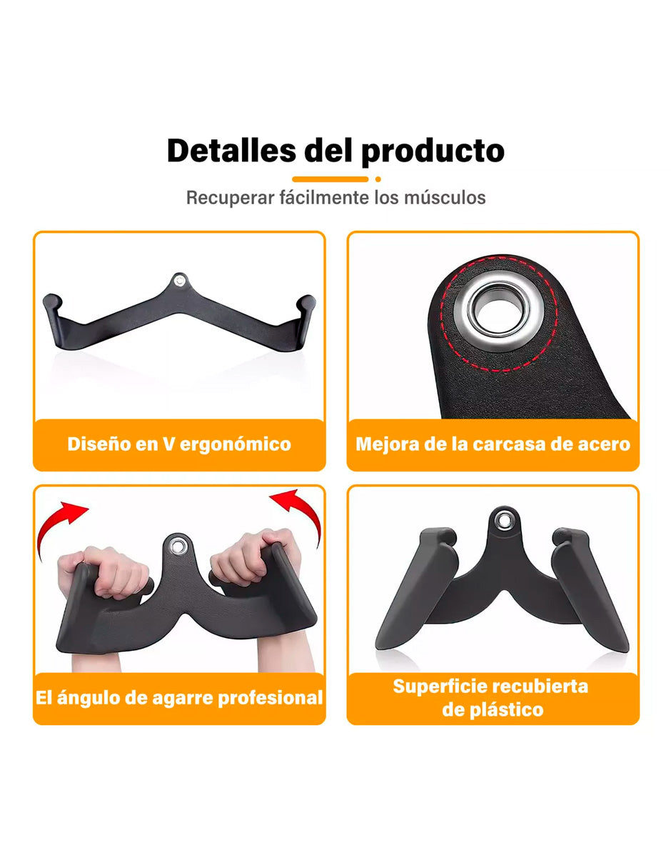 Kit Agarre Jalón Petukita Box para Polea Gym 5 Pcs