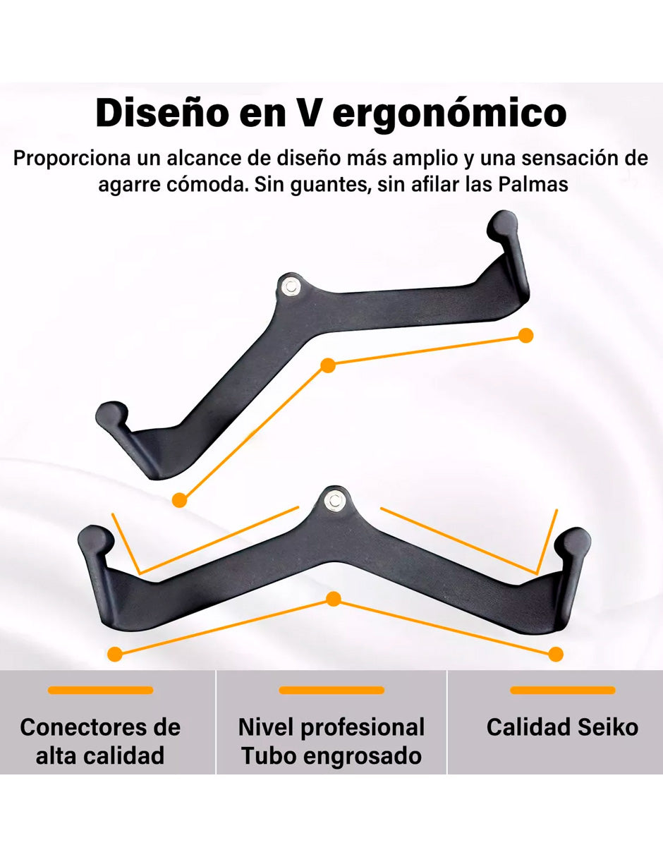 Kit Agarre Jalón Petukita Box para Polea Gym 5 Pcs