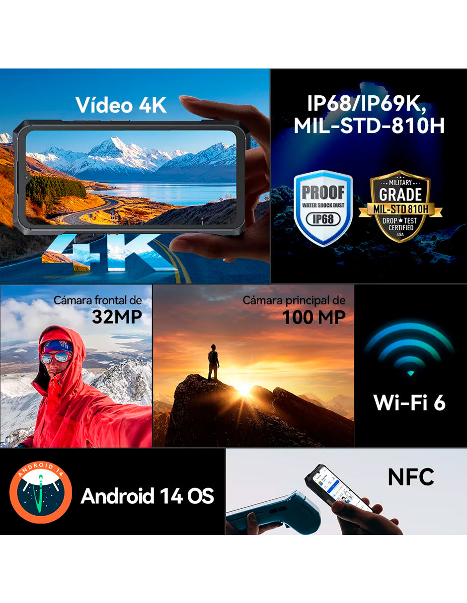 Smart Phone Cubot Kingkong X 5g Dual Sim 512 Gb Negro 16 Gb Ram Android 14