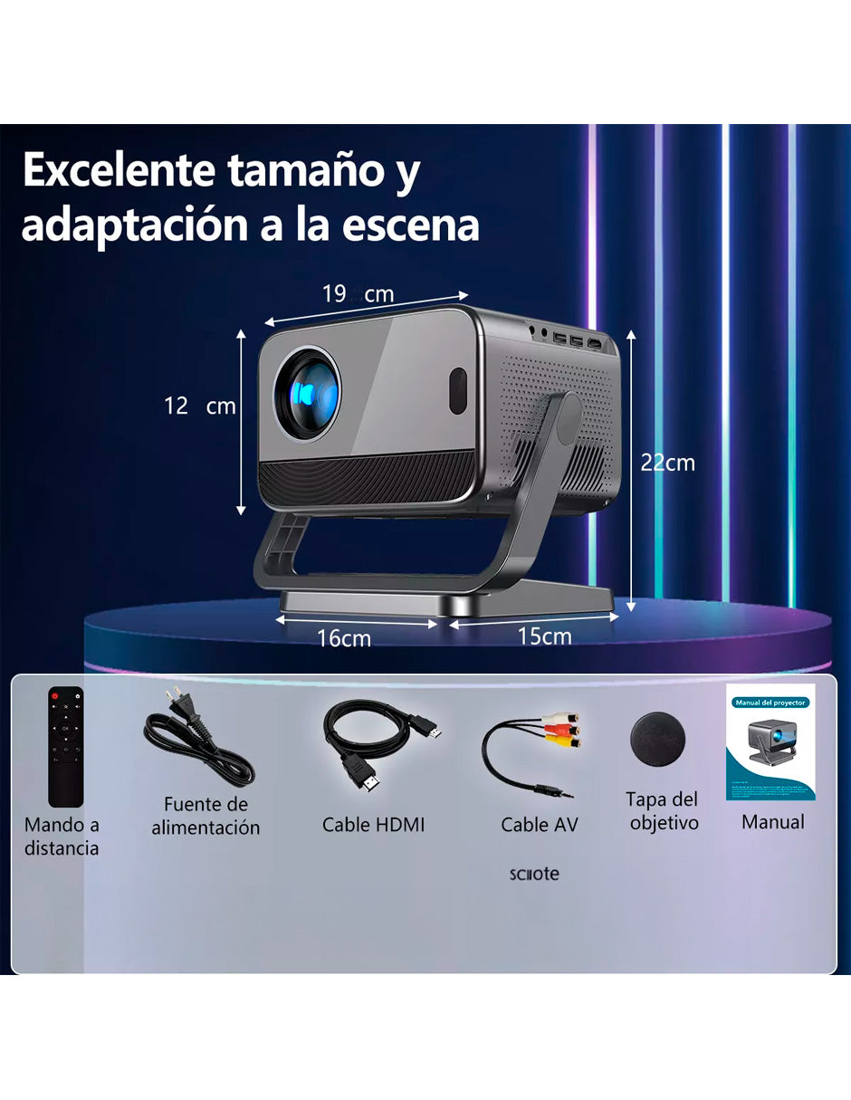 Proyector Portátil L1-NP1 Full Hd con Android/Wifi