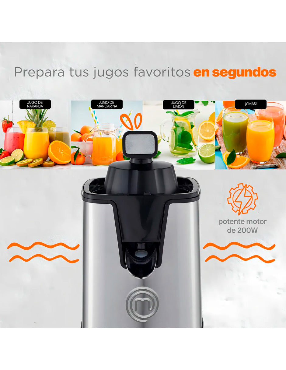 Exprimidor Eléctrico De Cítricos Color Acero Frecuencia 60 Hz