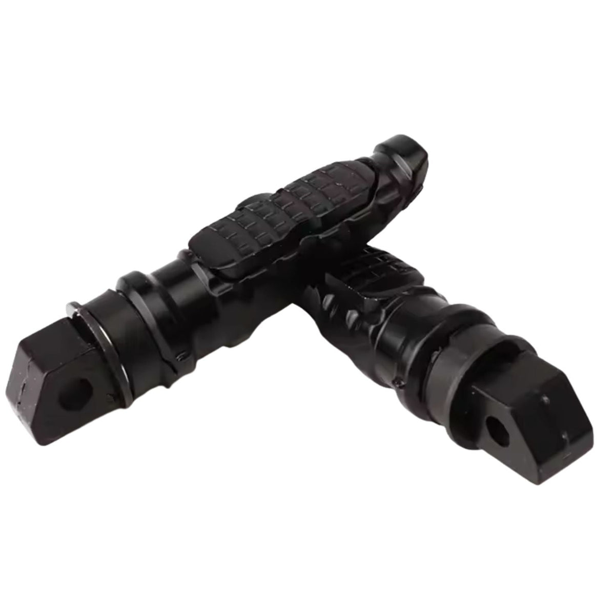 Estriberas plegables de aluminio CNC, negro mate, universales - foto 4
