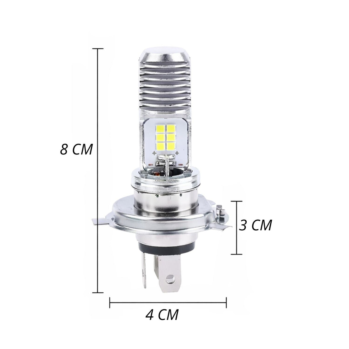Foco LED H4 alta y baja para faro de moto, de reemplazo directo - foto 3