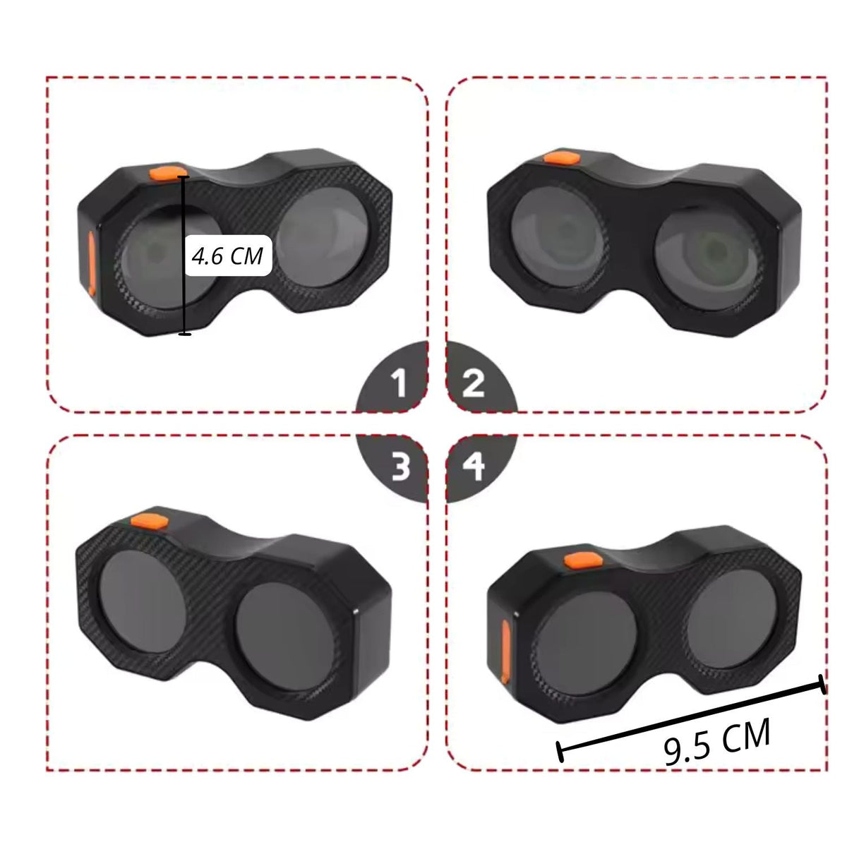 Luz LED verde recargable USB para bici y moto, montaje doble - foto 4