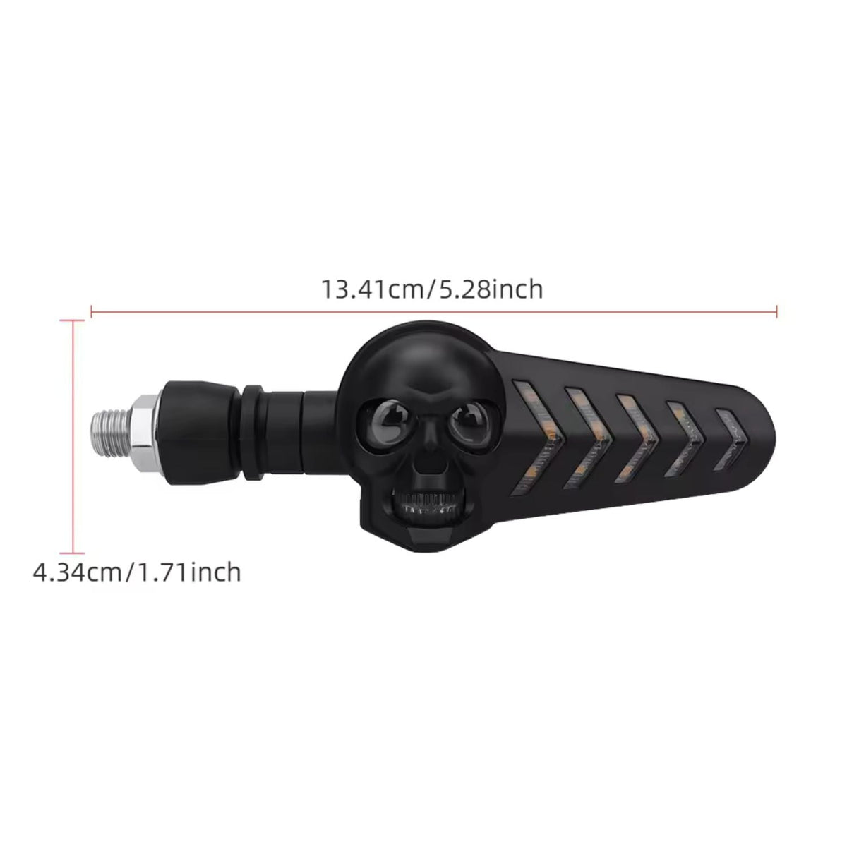 Intermitentes LED secuenciales para moto con luz DRL azul, IP67 - foto 5