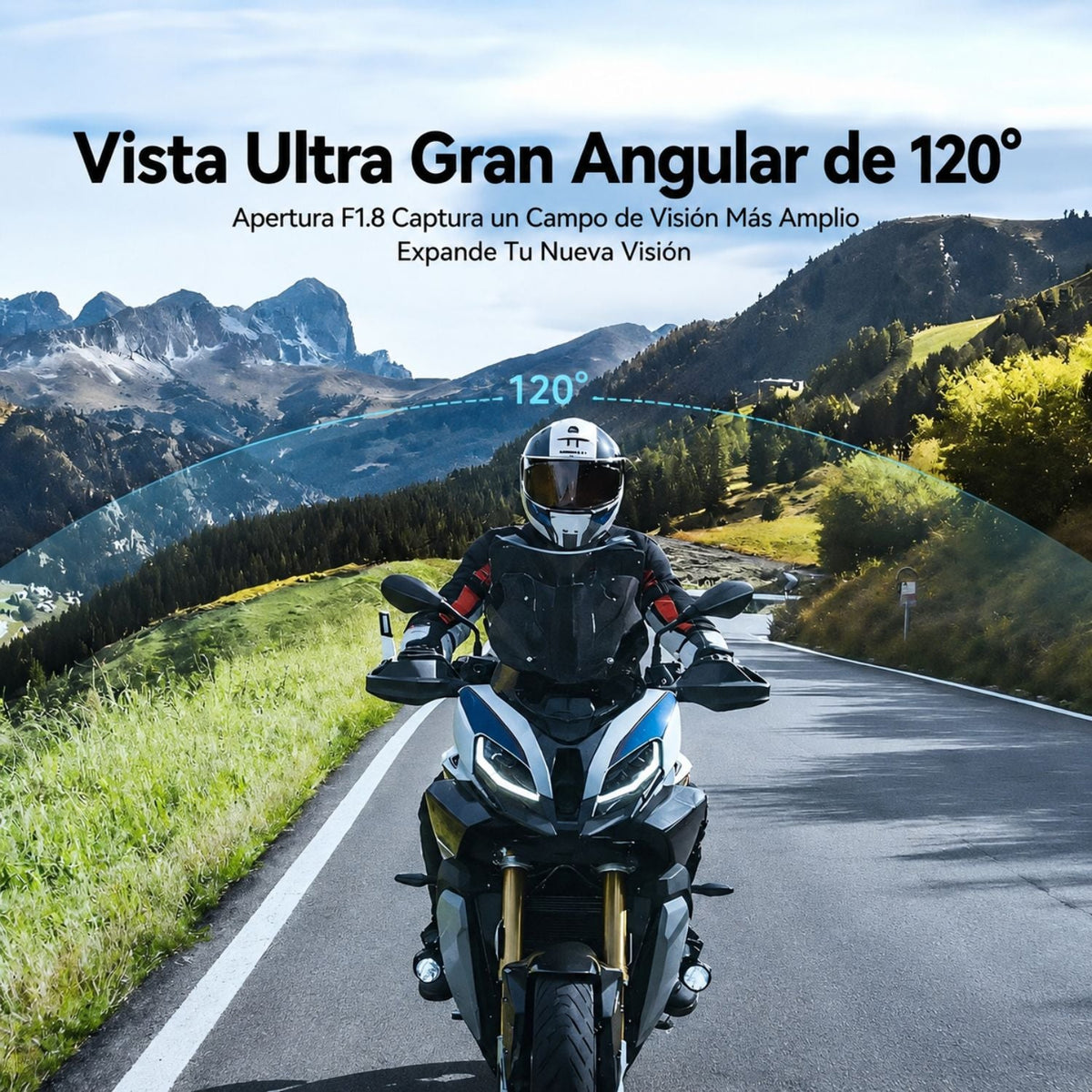Intercomunicador Bluetooth para casco con cámara 1080P - foto 5