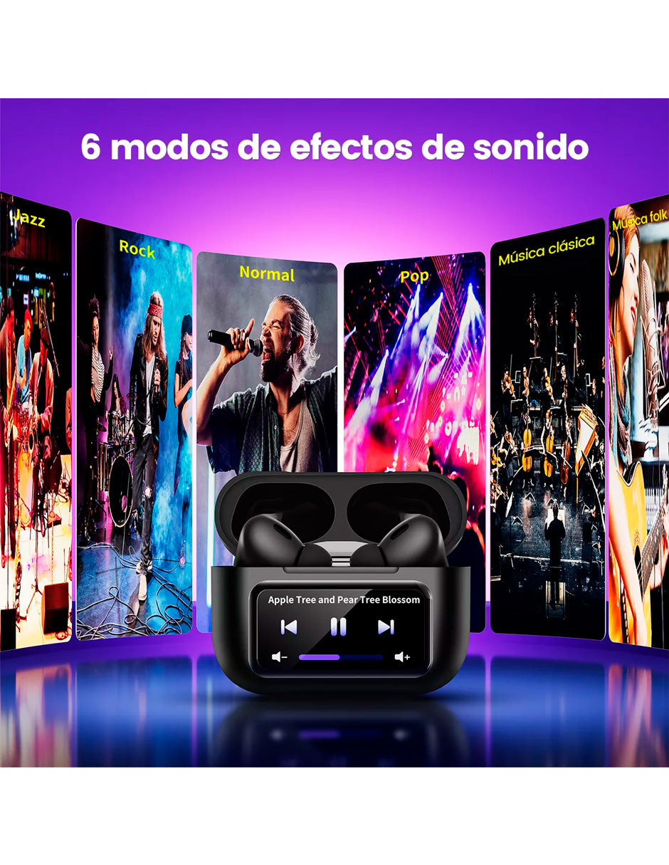 Audífonos MXF Petukita Box Con Pantalla Táctil Lcd Con Control