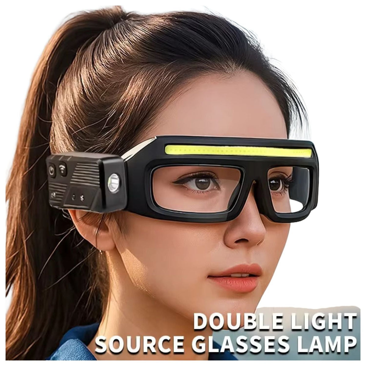 Gafas con luz LED, sensor de movimiento, luz ajustable 90° y carga USB-C - foto 5
