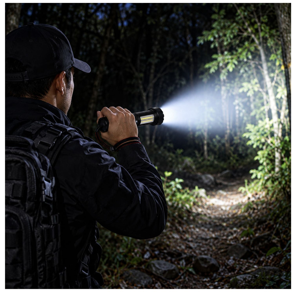 Lámpara LED de mano con luz frontal y lateral, 6 modos y doble carga USB - foto 5