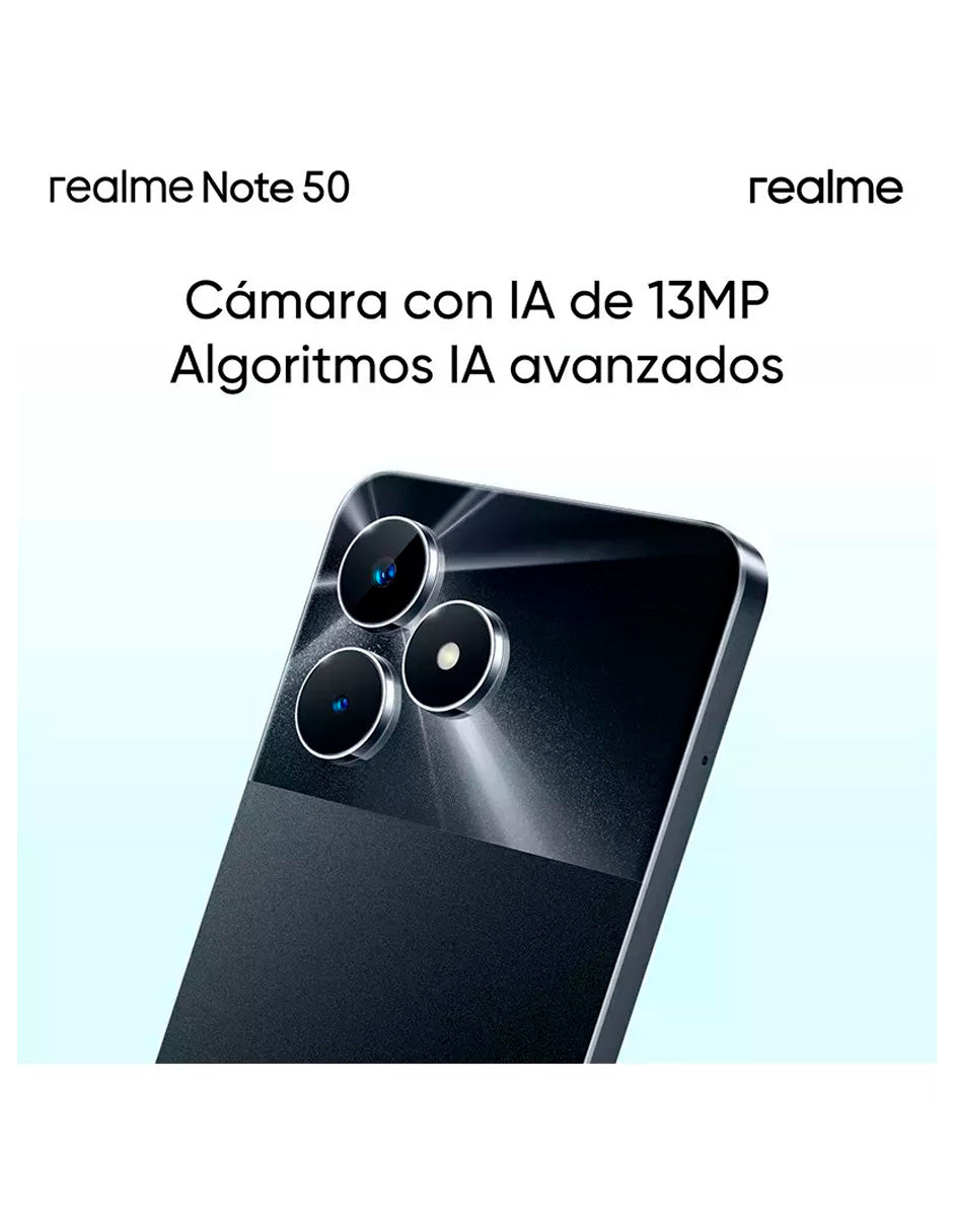 SmartPhone Note 50 4 gb Ram / 128 gb 13 mp Ai Cámara Ip54 5000 mah Negro