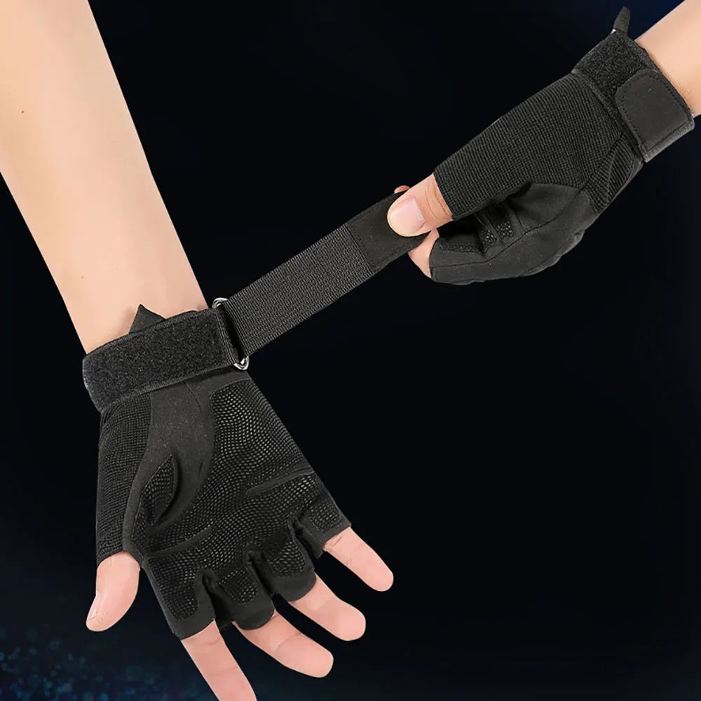 Guantes tácticos de medio dedo transpirables PJ423, en tres colores - foto 3