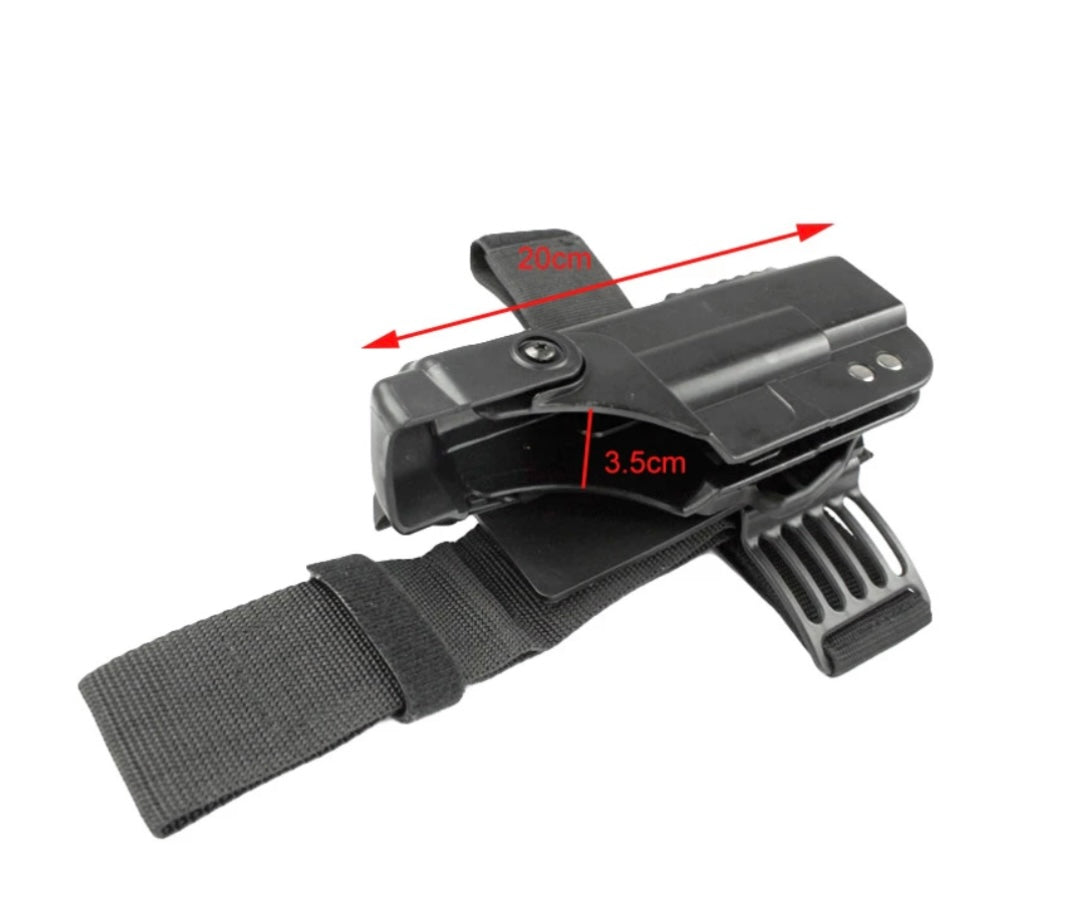 Pistolera de pierna para Glock 17, 18, 19 y 20 con doble bloqueo PJ482 - foto 3