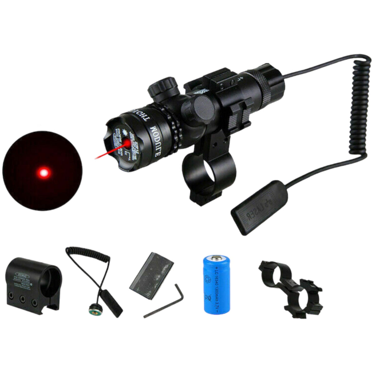 Mira láser roja de 20 mm para riel, para juegos tipo Gotcha PJ613 - foto 3