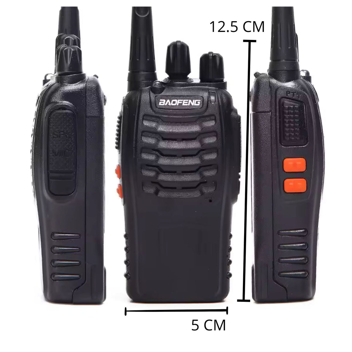Par de radios Baofeng recargables de largo alcance, 16 canales PJ659 - foto 3