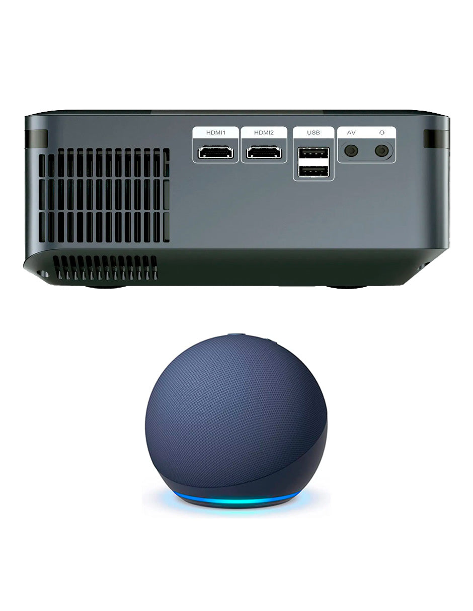 Combo Proyector Petukita Box Android Wifi Full Hd 8000 + Alexa