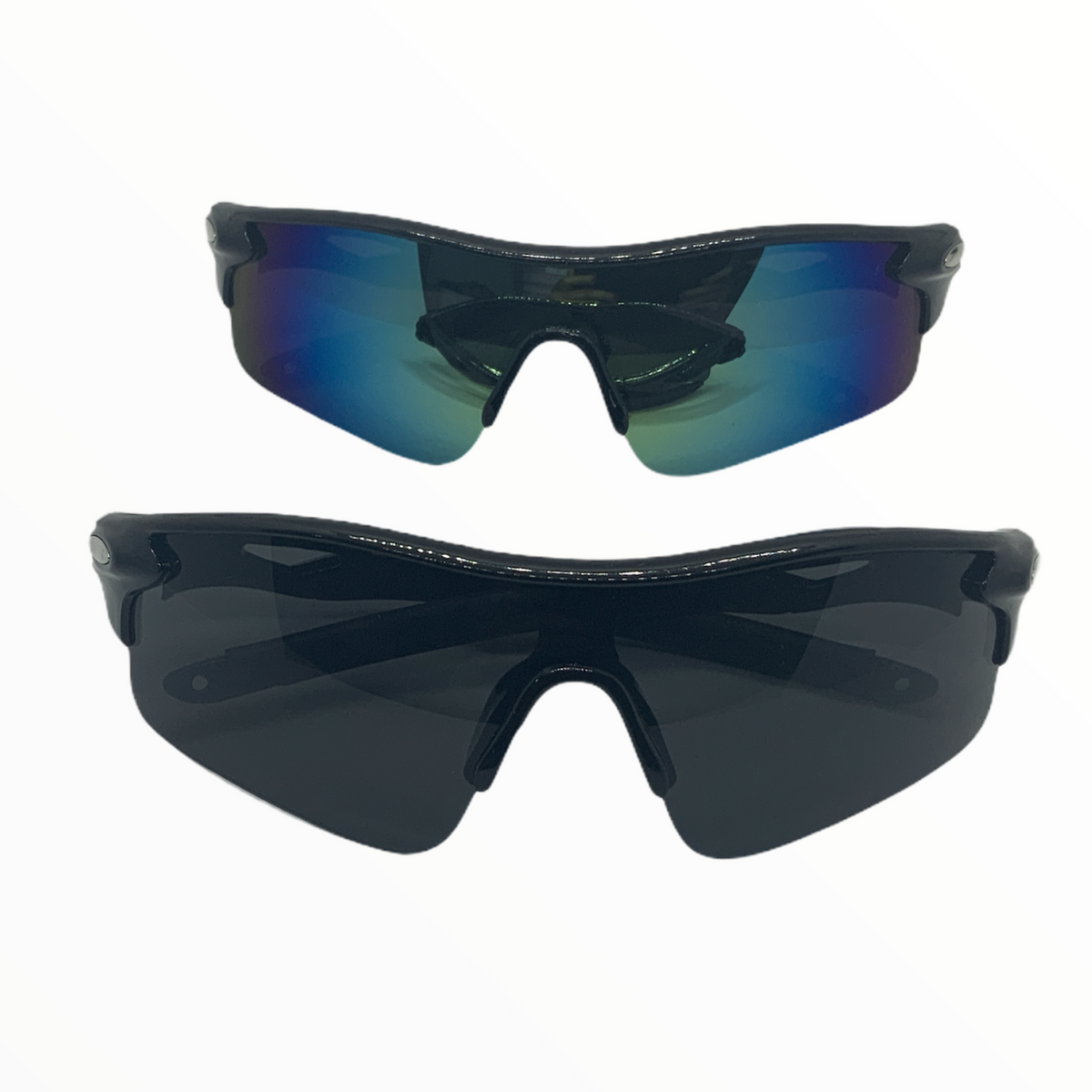 Gafas deportivas unisex estilo Radar con marco negro - foto 3