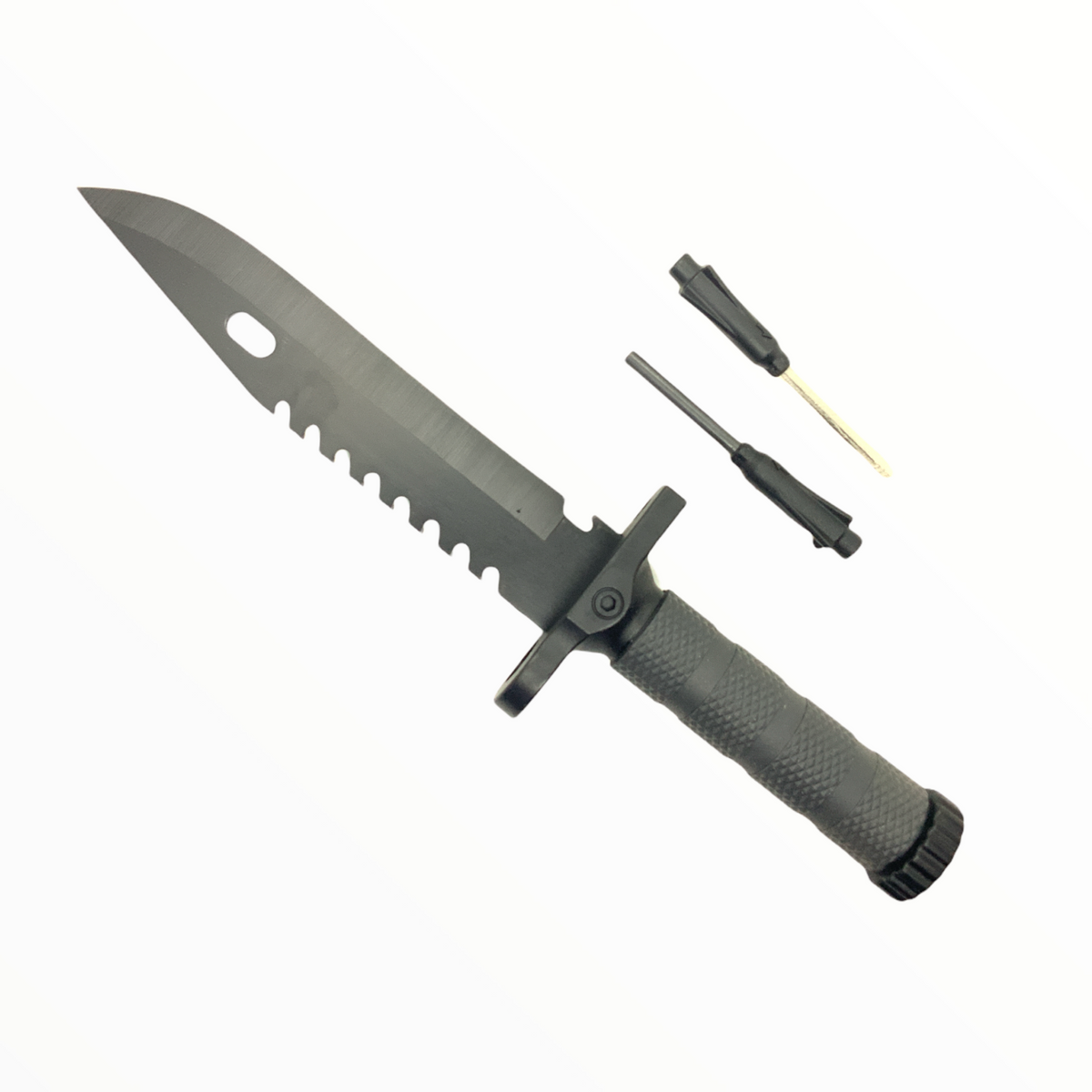 Cuchillo largo con pedernal, brújula y funda J2027 - foto 3