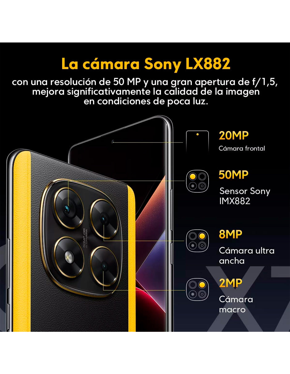 Poco X7 5G Dual SIM 512 GB 12 GB RAM NEGRO