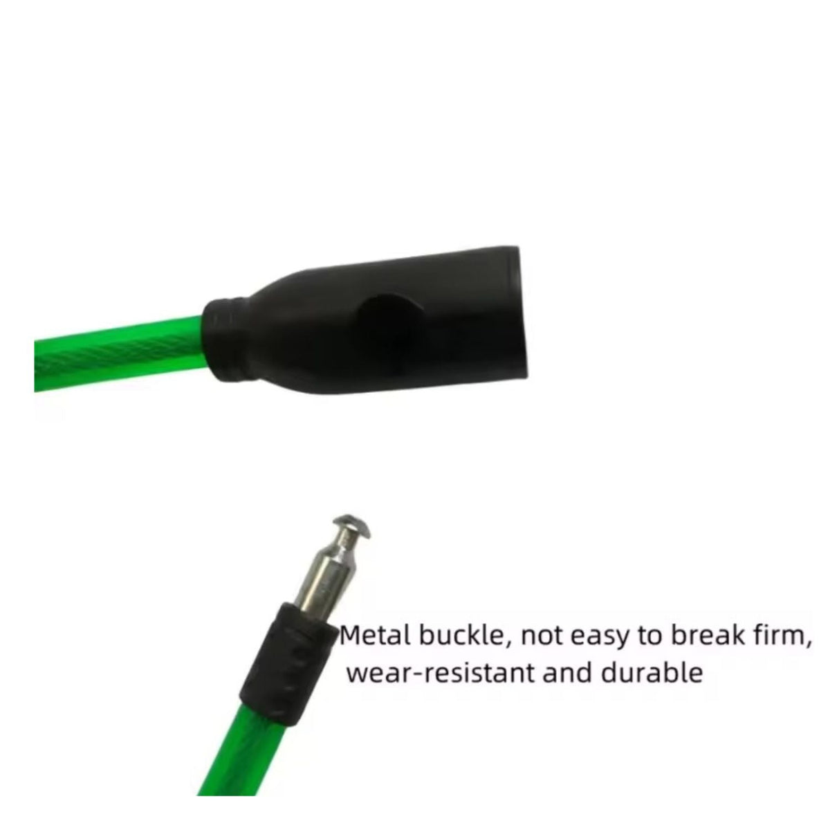 Candado de cable espiral reforzado con llave para bici, scooter y moto - foto 6