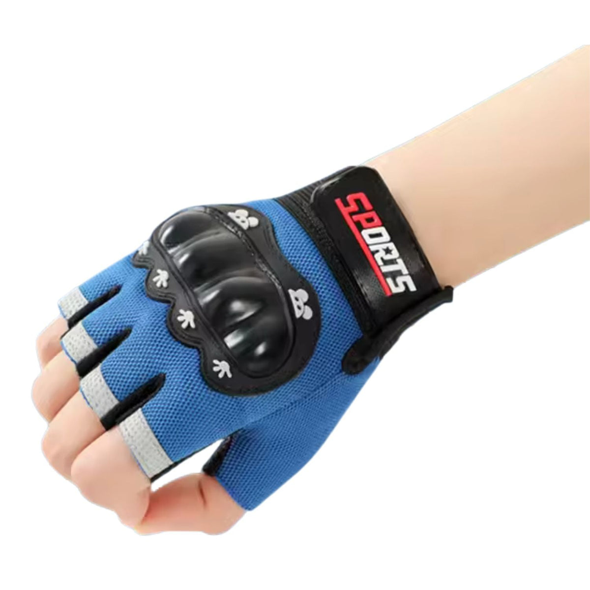 Guantes de medio dedo antiderrapantes con nudillo reforzado ST919 - foto 3