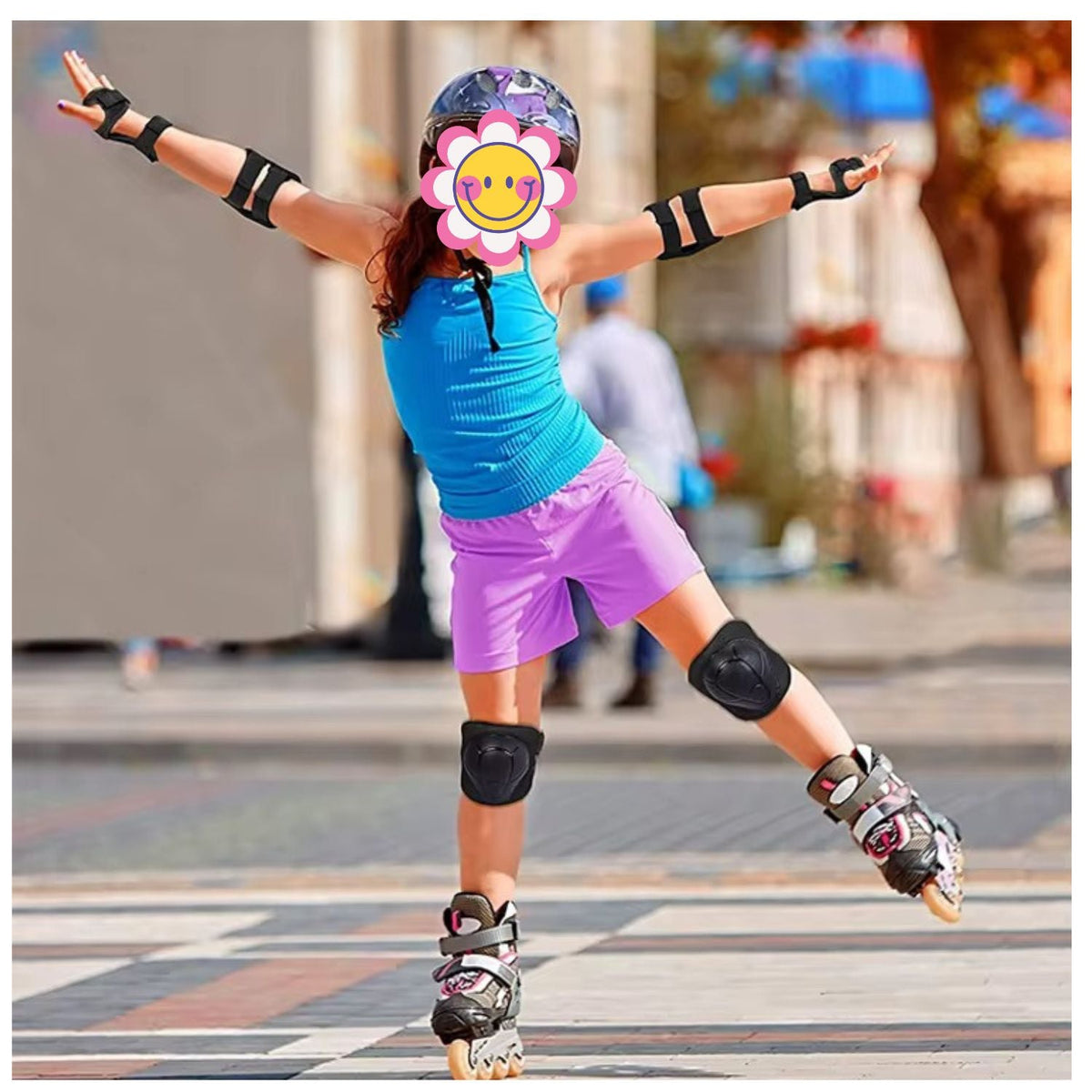 Kit de protecciones 6 piezas: rodilleras, coderas y muñequeras para patinaje - foto 7