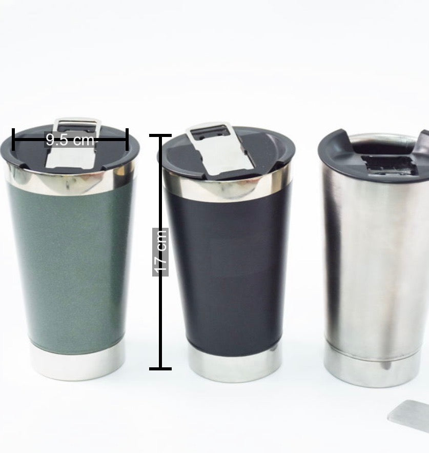 Vaso térmico de 500 ml con destapador integrado SS037 - foto 3