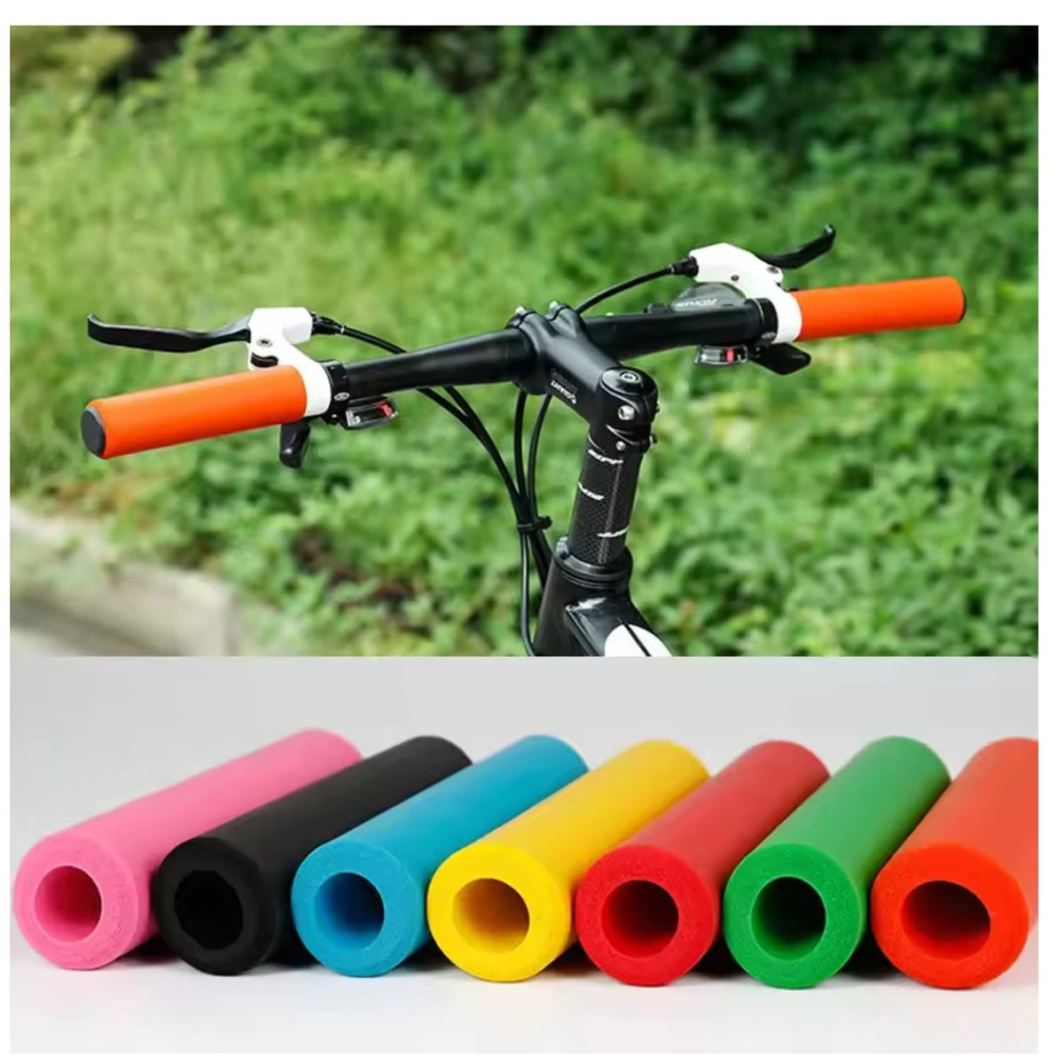 Puños de espuma EVA para bicicleta, ergonómicos y antideslizantes - foto 5