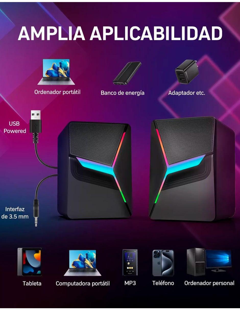 Combo Proyector Petukita Box T1 con Android 9.0 + Bocinas Con Luces Rgb Led