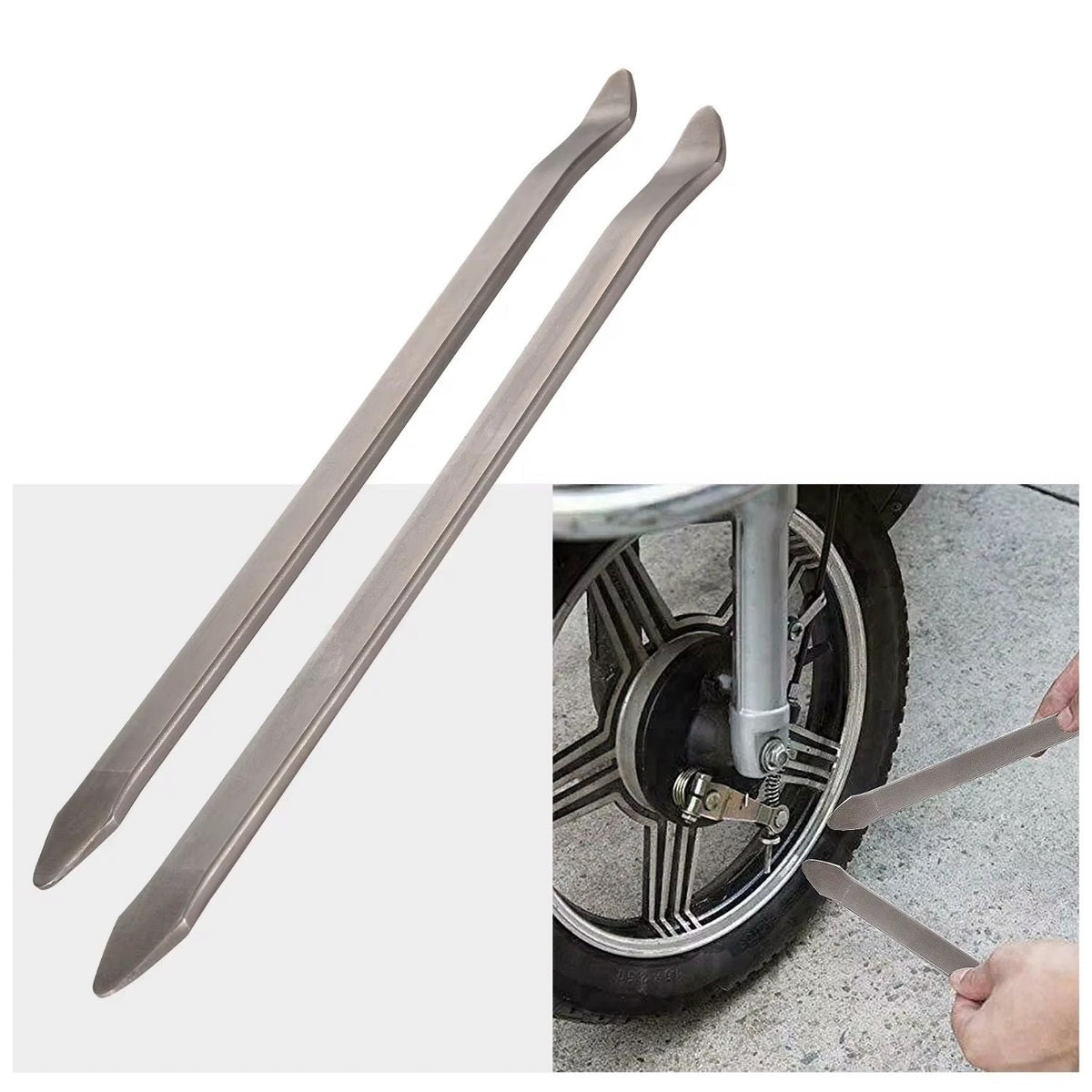 Palanca desmontadora de llantas de 30 cm para moto y bici - foto 4