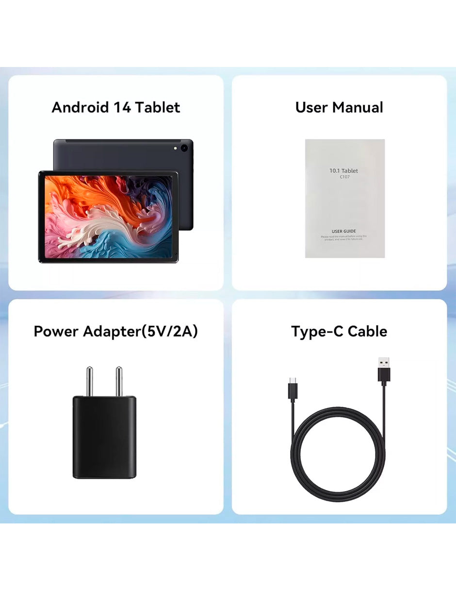 Tablet C107 Gris 120 GB con Android 14