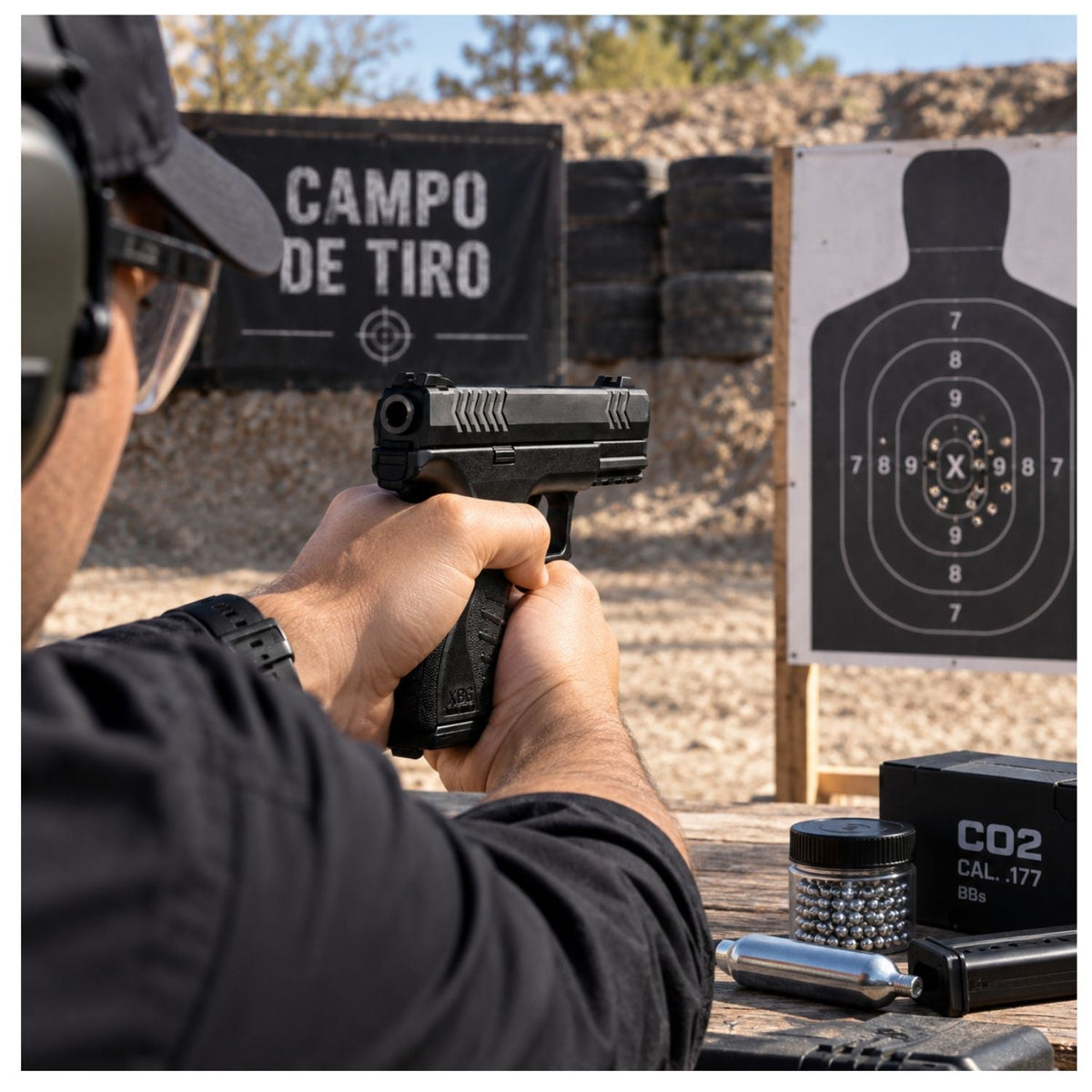 Pistola de aire Umarex XBG CO2 compacta, calibre 4.5 mm con cargador de 18 BBs - foto 4
