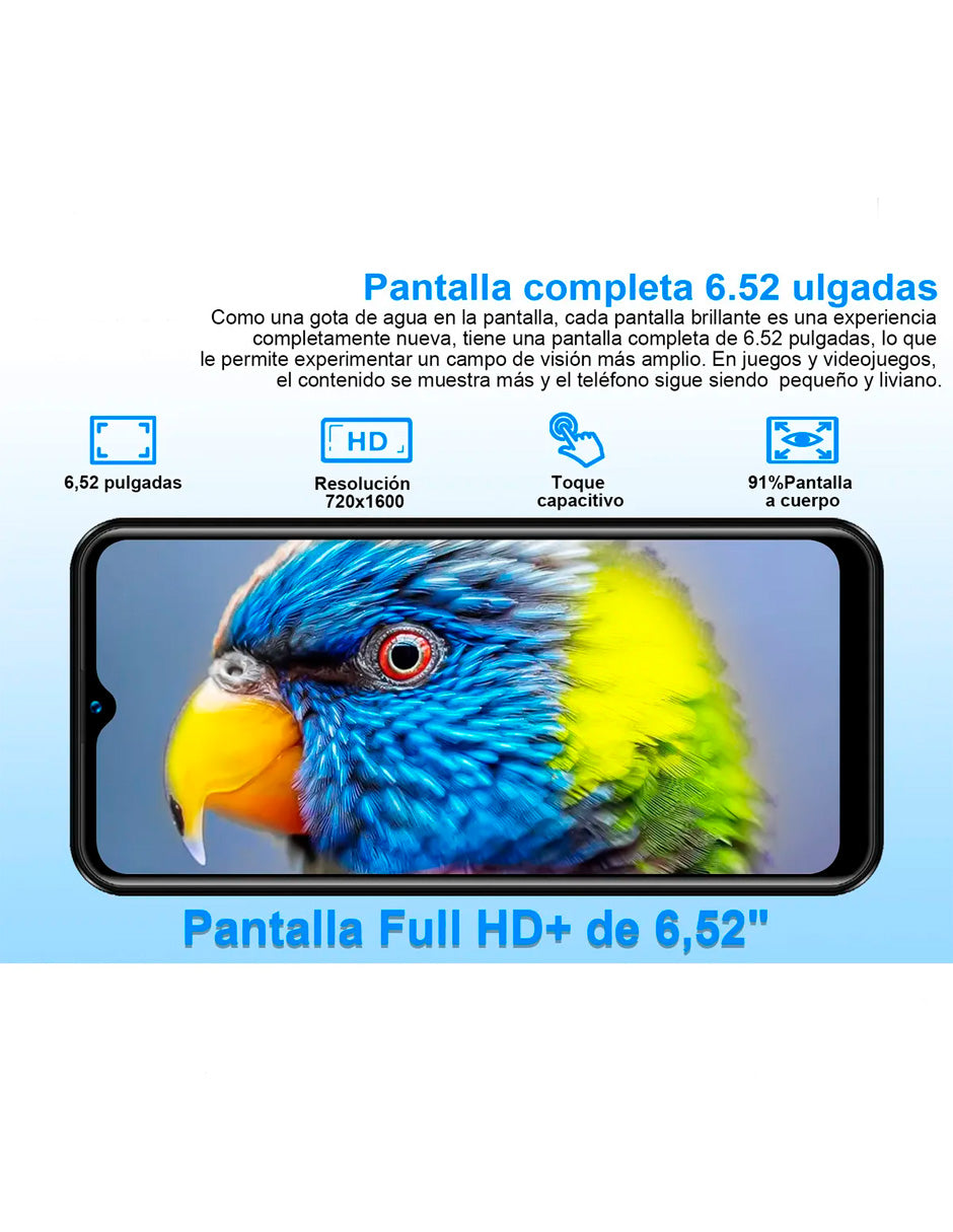 SmartPhone V60 Pro con Android 10 128 gb 6gb Ram 4800 mAh Negro