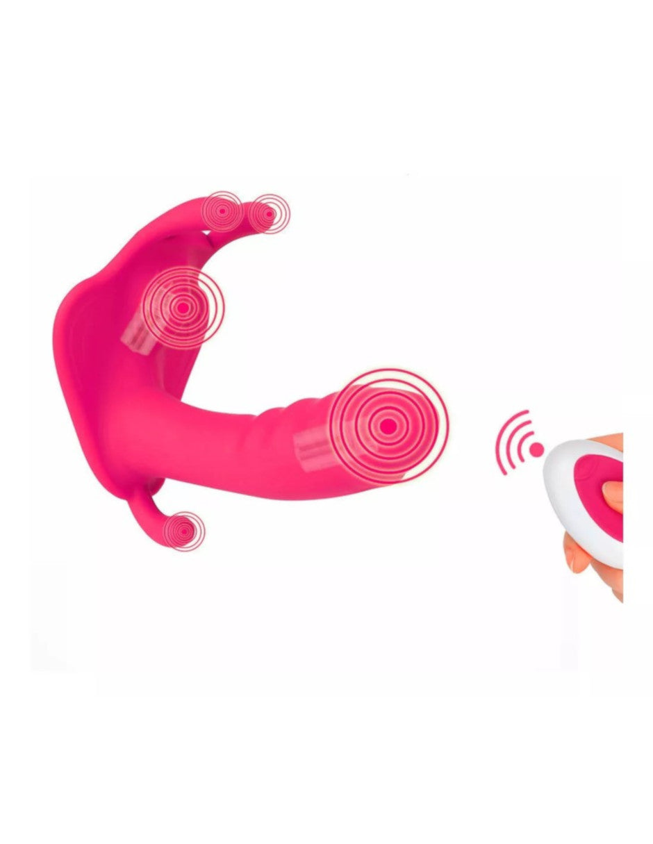 Vibrador De Mariposa De Punto G Portátil Compratible con Control Remoto