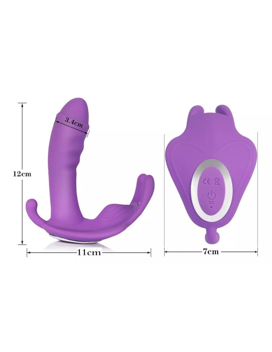 Vibrador De Mariposa De Punto G Portátil Compratible con Control Remoto
