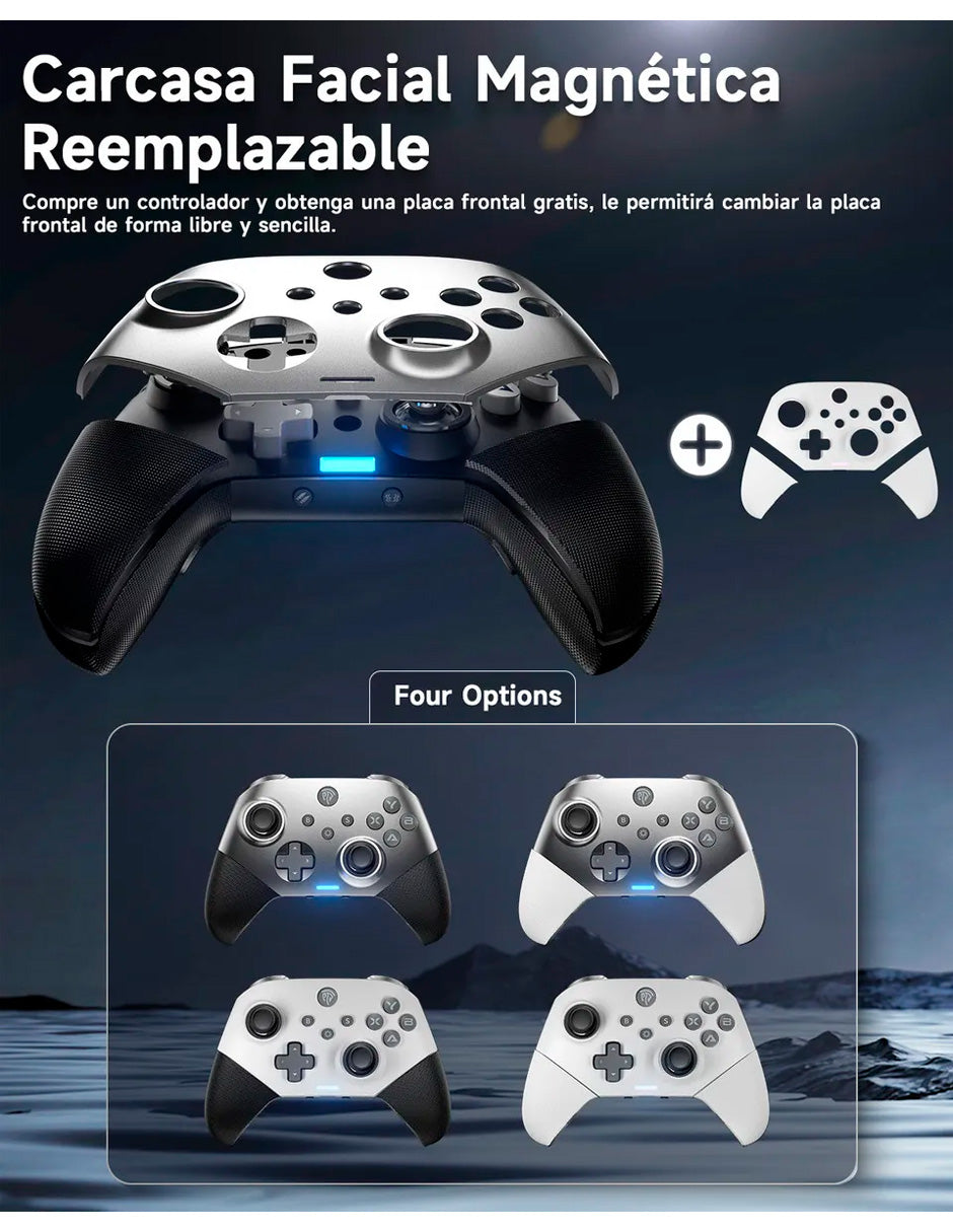 Control Para Nintendo Switch X10 Y Pc programable Botones Atrás 1000 mah BATERÍA