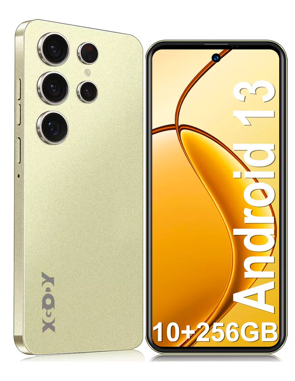 SmartPhone k80y Xgody Dual SIM con 256 GB de almacenamiento interno + 10 GB de RAM y pantalla HD de 6.8 pulgadas
