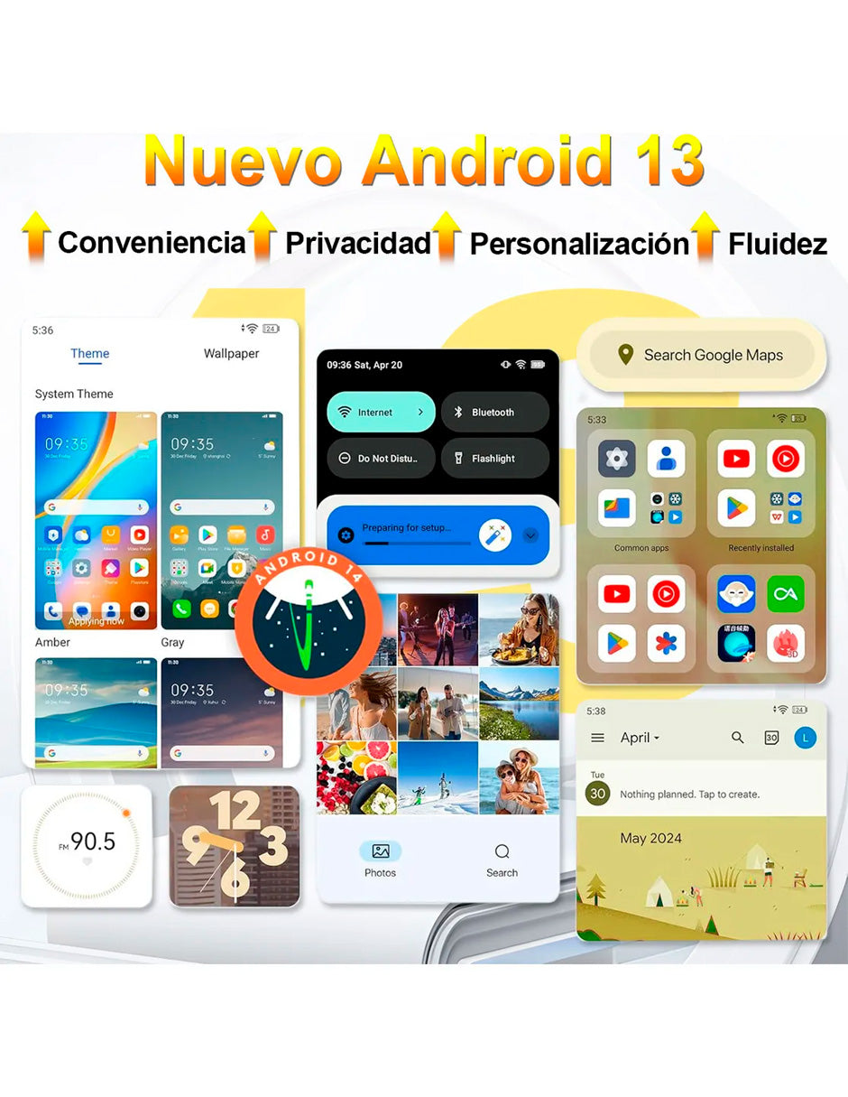 SmartPhone k80y Xgody Dual SIM con 256 GB de almacenamiento interno + 10 GB de RAM y pantalla HD de 6.8 pulgadas