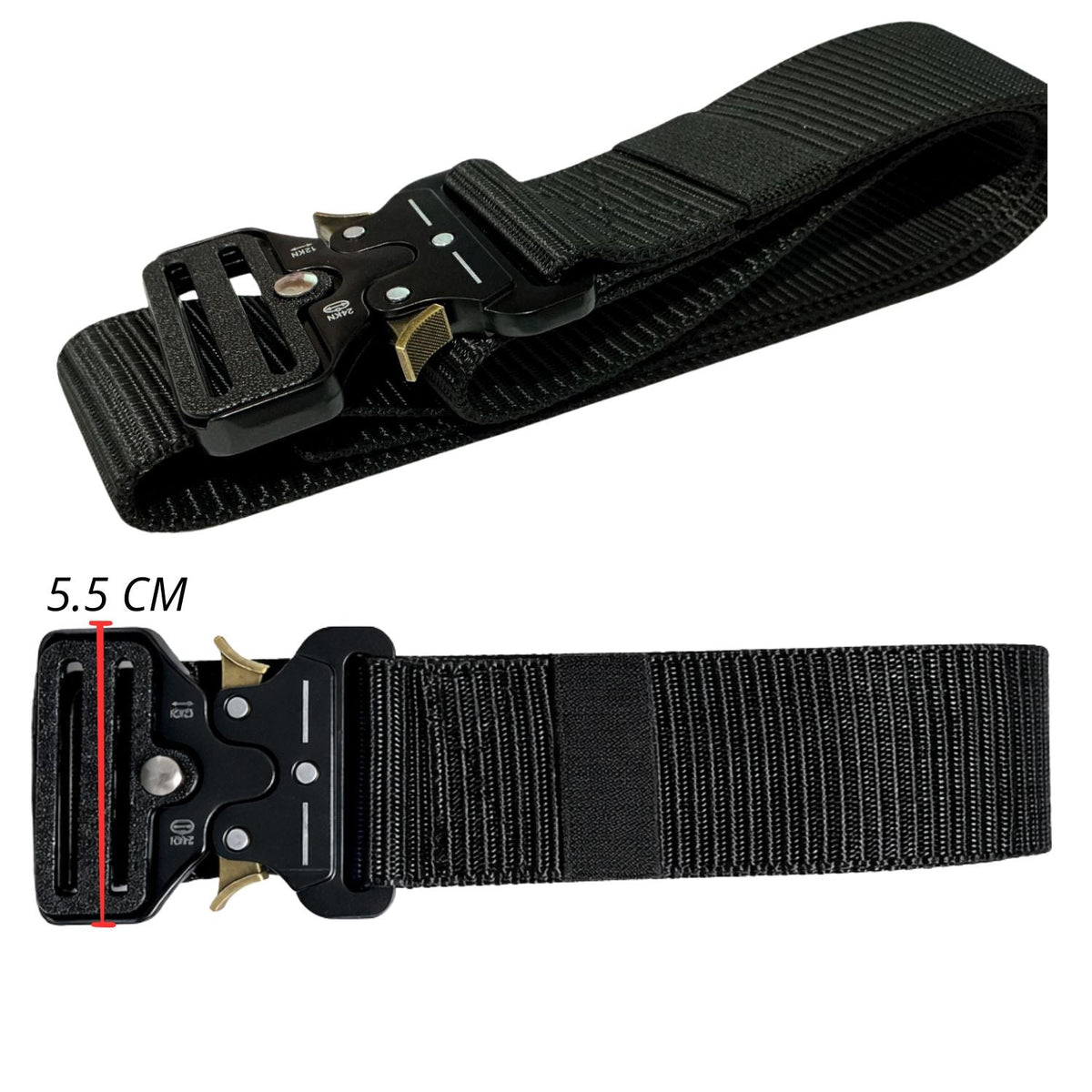 Cinturón táctico de nylon de 5.5 cm con hebilla de liberación rápida - foto 3
