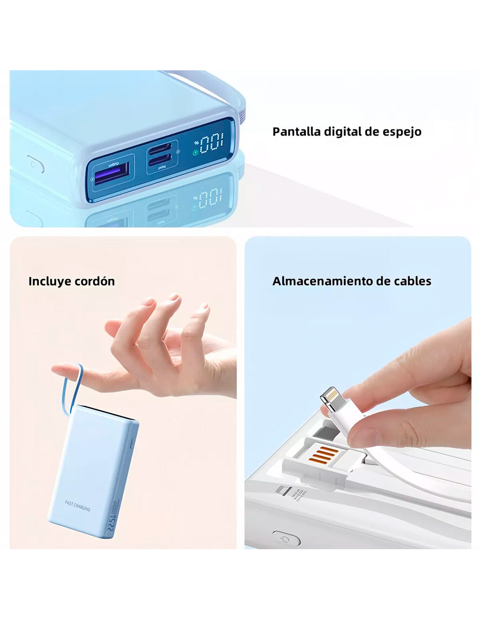 Power Bank Petukita Box 20000 mah Batería Portátil Multi-Compatible