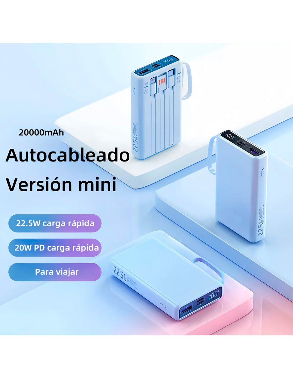 Power Bank Petukita Box 20000 mah Batería Portátil Multi-Compatible