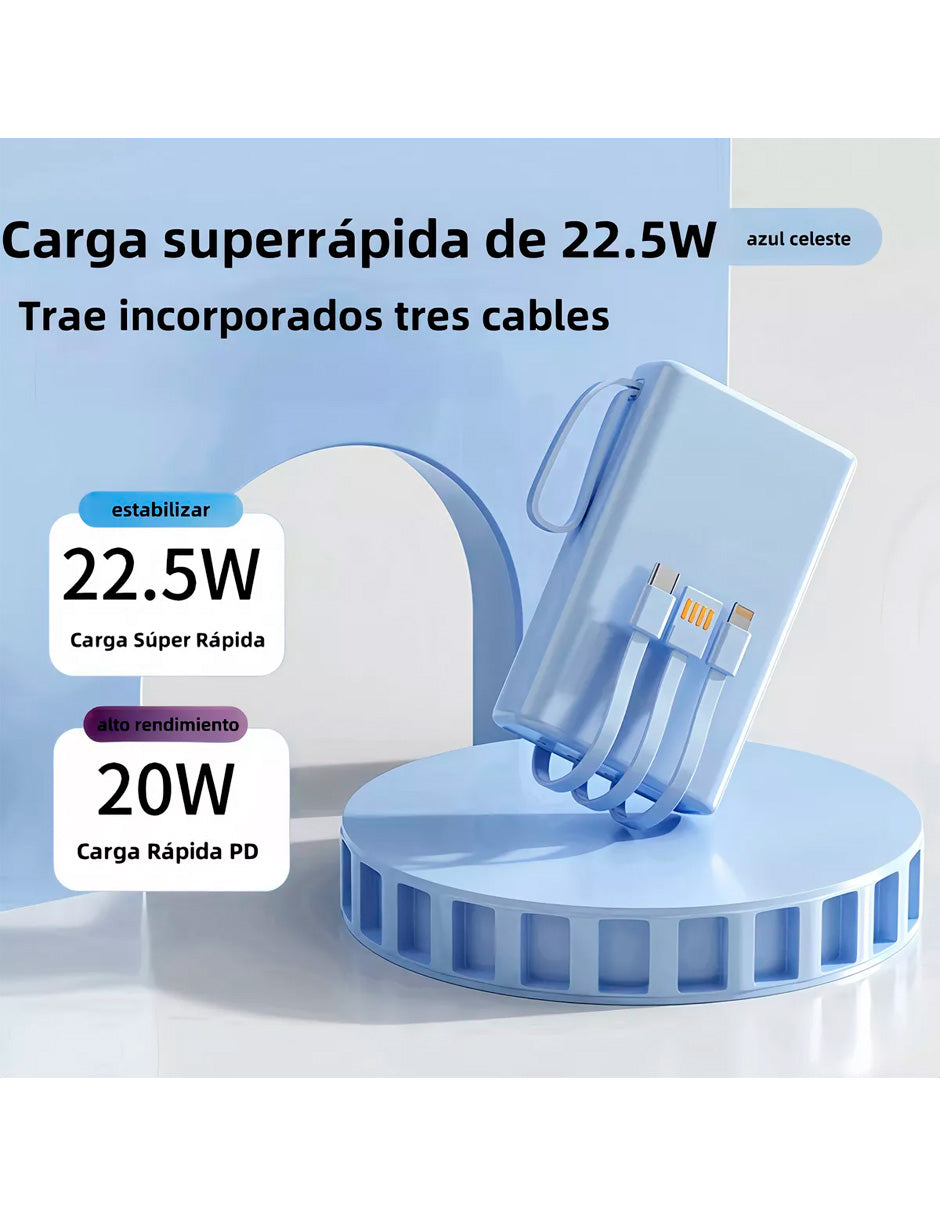 Power Bank Petukita Box 20000 mah Batería Portátil Multi-Compatible