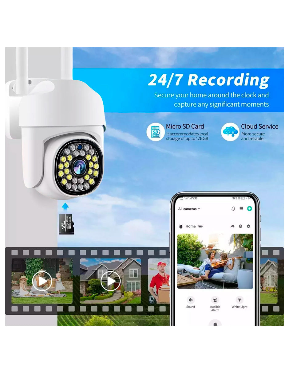 2pcs Cámara De Seguridad Petukita Box YI- 280 Wifi/Hd 2mp