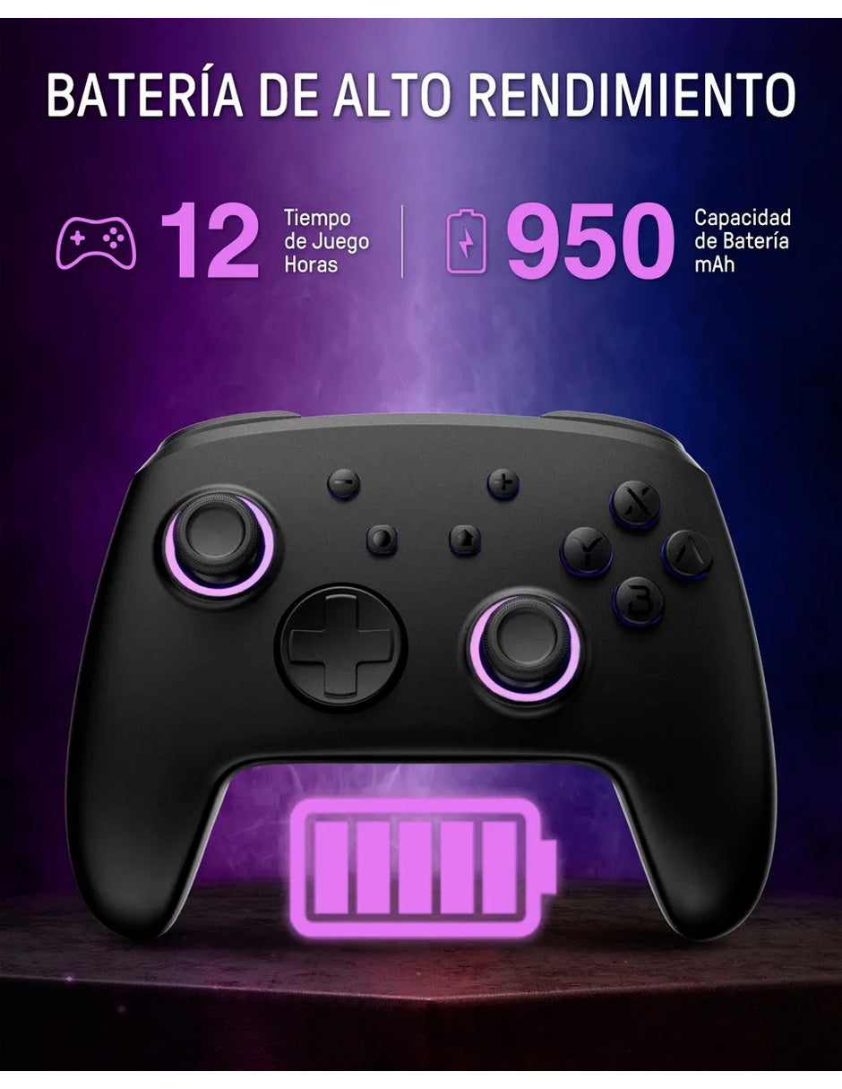 Control Inalámbrico Pro para Nintendo Switch – Iluminación RGB