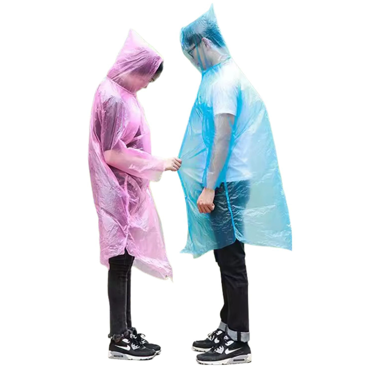 Impermeables desechables con capucha, unisex y plegables - foto 4