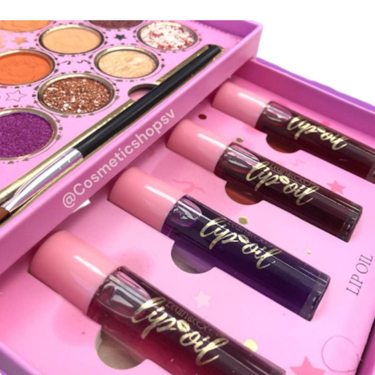 Set de maquillaje con 15 sombras y 4 labiales - foto 4