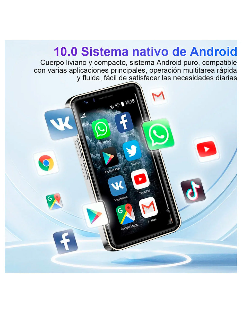 Mini Smartphone i15 Pro 4 Gb Ram y 32 Gb 3000 mah White