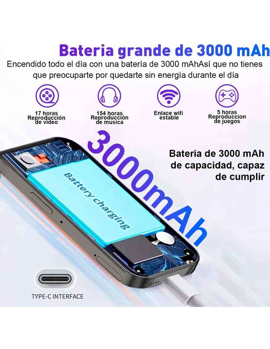 Mini Smartphone i15 Pro 4 Gb Ram y 32 Gb 3000 mah Negro